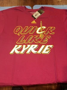 🔥*RARE*NEW! Adidas Cleveland Cavaliers Quick Like Kyrie Irving Maroon Shirt - L - Picture 1 of 3