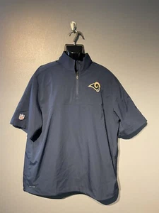 Herren Nike Dri Fit Los Angeles LA Rams Zip Pullover Sportlich Blau Herren Größe XL - Bild 1 von 6