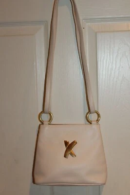 Bolsa de ombro PALOMA PICASSO couro marfim assinatura conversível tiracolo - Imagem 1 de 4