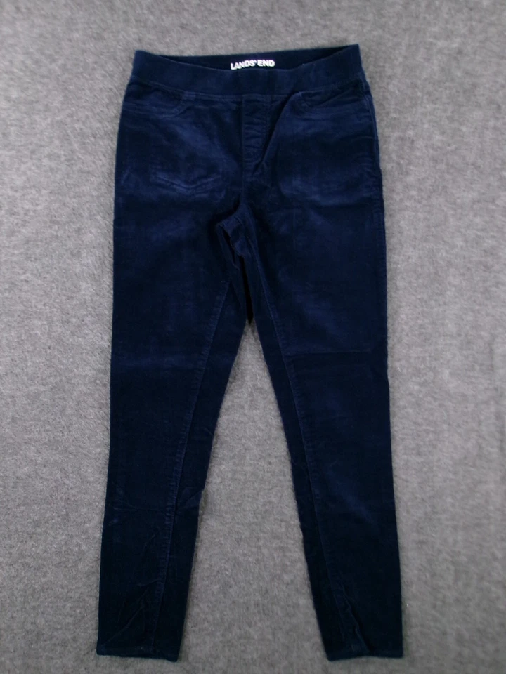 Pantalones Lands End Juveniles 12 Azul Pull On Jegging Causal Suave Elástico Escuela Foto 1 de 4