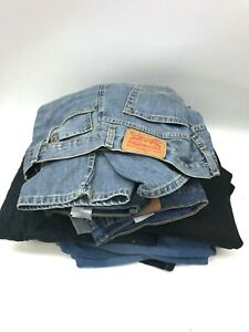 Levi's Scrap Mens Assorted Denim Jeans Perfect For Craft & Sewing Projects 5+lbs