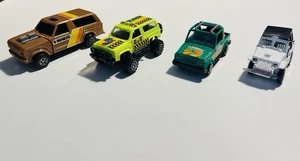 Vintage 1987 Road Champs Suzuki Samurai SJ Beach Green & 3 Non-branded SUV’s - Afbeelding 1 van 9