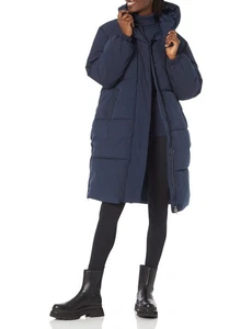 Lange gefütterte Damenjacke Oversize Navy, 5X - Bild 1 von 1