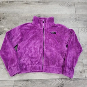 The North Face Jacket Girls Large 14/16 Osolita Fleece Sweet Violet Full Zip - Picture 1 of 9