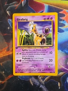 Pokémon Girafarig 58/111 1. Edition Neo Genesis Common Nm - Bild 1 von 2