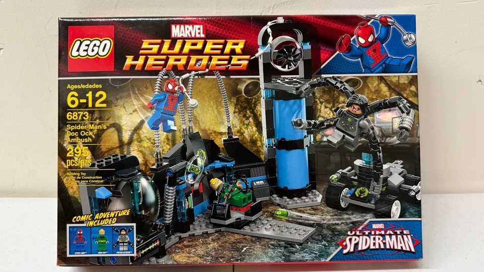 LEGO 6873 Marvel Spider-Man's Doc Ock Ambush Novo em folha na caixa lacrada Aposentado - Imagem 1 de 4