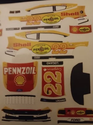 Calcomanías pelar y pegar Joey Logano Darlington Throwback 2025 1/64 Foto 1 de 2