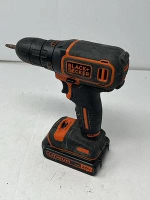 Taladro BLACK & DECKER 20V 3/8" BDCDD120 solo con batería Foto 1 de 4