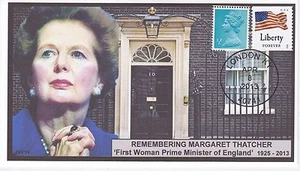 JVC CACHETS - RICORDO MARGARET THATCHER FERRO LADY LUTTO/EVENTO FDC COVER 2 - Foto 1 di 1