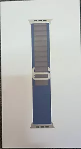 Genuine Apple Watch Band Alpine Loop (49mm) Blue Small(Fits 130mm-160mm wrist) - Picture 1 of 4
