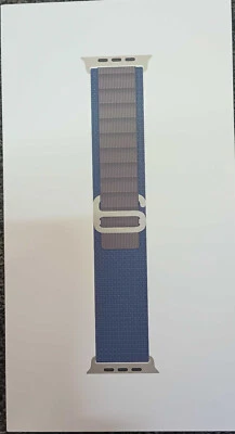Genuine Apple Watch Band Alpine Loop (49mm) Blue Small(Fits 130mm-160mm wrist)