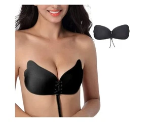 Reggiseno PUSH UP V-BRA con stringhe invisibile silicone modellante no cuciture - Foto 1 di 5