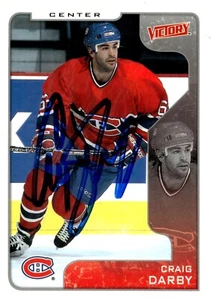 Craig Darby - Signed 2001-02 Upper Deck Victory Card #191 - Picture 1 of 2