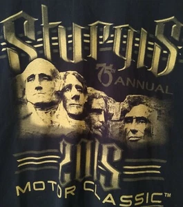 Sturgis Motorcycle Bike Rally 2015 Rushmore T Shirt Size XL Gildan Ultra Cotton - Picture 1 of 3