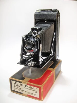 Cámara plegable Kodak Six-16 vintage con caja, ¡belleza decorativa! Foto 1 de 4
