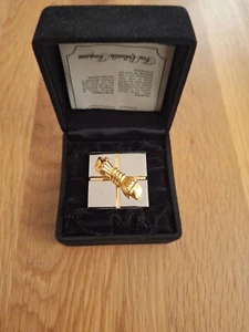 Mappin & Webb Mini Clock And Photo Frame Beautiful Chrome & gold Finish - Picture 1 of 8