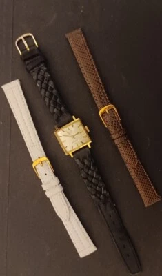 Винтажные женские автоматические часы Bifora Германия три кожаных ремешка красивые  - Изображение 1 из 4