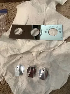 Mustang 90-04 Faceplate Billet AC Knob Show Quality Satin and Polished Panel - Picture 1 of 5