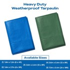 Tarpaulin Strong Heavy Duty: Waterproof Cover Tarp Ground Sheet Camping Builders