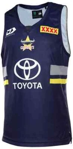 North Queensland Cowboys NRL Mens Navy Training Singlet Size S-7XL - Picture 1 of 4