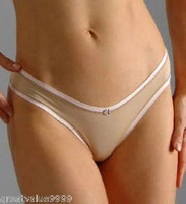 A090T ELLE MACPHERSON INTIMATES Prism Silky Sleeky All Stretch Thong E16-430 全新 — 第 1/2 张图片