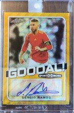 2018 Leaf Metal Sports Heroes Sergio Ramos Gold Auto Spain Autograph 1/1