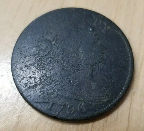 Draped Bust Cent - 1796 - Copper - KM# 22 Cover