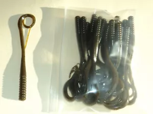 "Engulf Bungee Reflex Worms **Scegli tra 4", 5", 7" e 8,5"" zucca verde * - Foto 1 di 4
