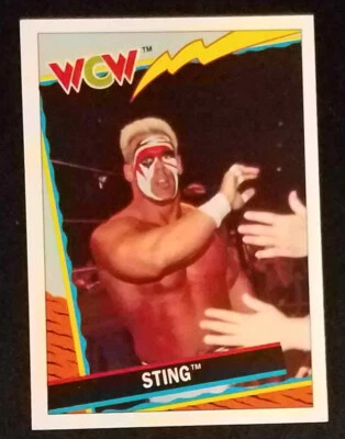 1992 Topps WCW UK Wrestling #41 Sting NR-MINT - Image 1 of 2