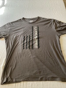 Herren T-Shirt Realtree Grafik amerikanische Flagge ~ grau ~ XXL - Bild 1 von 6