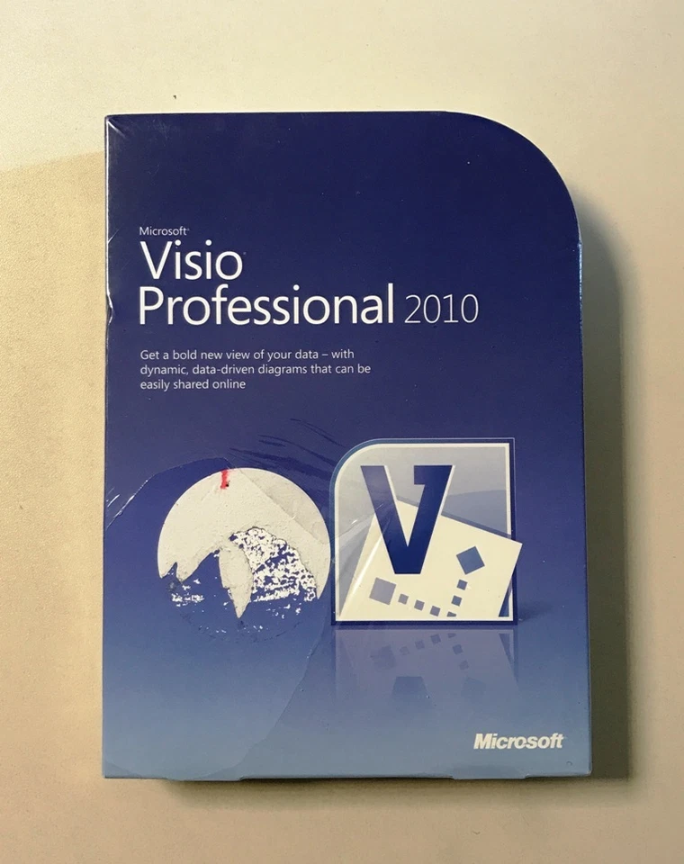 MS Visio 2010 Professional Vollversion englisch inkl.2ter Installation D87-04394 - Bild 1 von 1