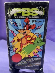 Vintage PBS Punk Broadcasting System Volume 1 VHS 2001 - Foto 1 di 5