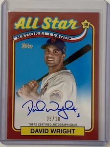 2024 Topps Series 2 - 1989 All-Star On-Card Autograph David Wright Red #'d 05/10 - Picture 1 of 3
