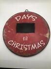 Days ‘Til Christmas Advent Countdown Wall Sign Distressed Shabby but Chic