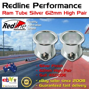 Nuevo tubo Redline Ram se adapta a 45 DCOE Weber plata 62 mm par alto - Imagen 1 de 1