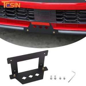 Front License Plate Frame Holde License Mount Bracket For Ford Mustang 2024-2025 - Imagen 1 de 13