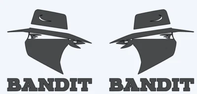 Calcomanía de ventana de vinilo Bandit camión/ventana de coche Camaro Mustang Foto 1 de 4