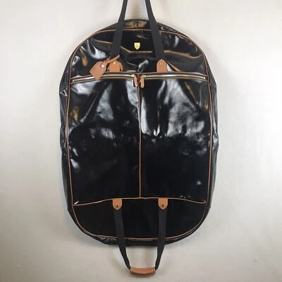 PARK Accessories Bonnie Italian Coated Canvas Vachetta Leather Plaid Garment Bag - Image 1 of 4