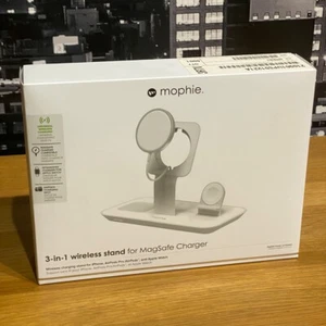 Apple Mophie 3-in-1 Stand for Wireless Charger Magsafe iPhone Watch Qi Original - Zdjęcie 1 z 12