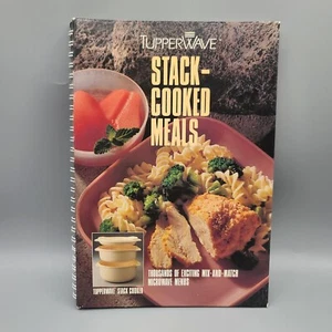 Vintage 1990 Tupperware TupperWave Stack-Cooked Meals Cookbook Microwave - Picture 1 of 12