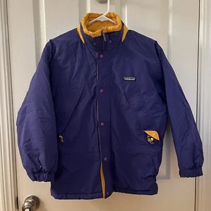 Patagonia Kids Guide Parka Insulated Jacket Blue Yellow Boys Size 10 - Picture 1 of 17