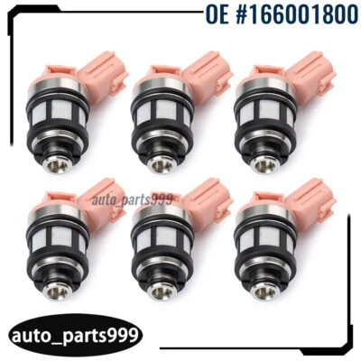 6Pcs Fuel Injectors Fit Nissan Frontier 1998-2004 Quest 1995-2003 3.3L V6 FJ434 - Image 1 of 4