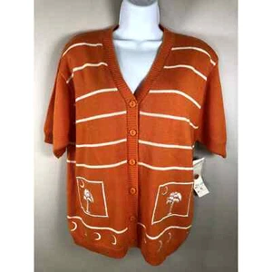 Nuevo cárdigan para mujer Clemson South Carolina naranja terazzo  - Imagen 1 de 14