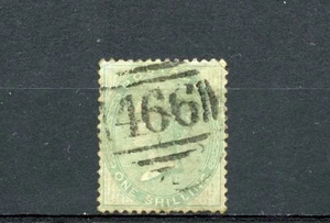 KMC4076-Great Britain #28 (G644) Queen Victoria 1 sh green, used, FVF, CV$300.00 - Bild 1 von 2