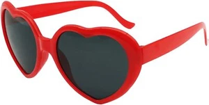 Heart Shaped Sunglasses for Women,Trendy Cute Glasses Retro Taylor Red - Picture 1 of 6