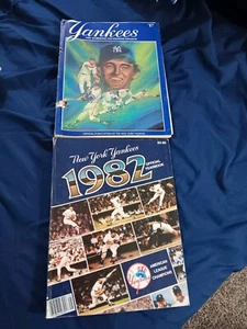 NY Yankees Official 1982 Baseball Yearbook 2nd Edition w/ cards. - Picture 1 of 9