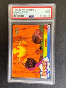 PSA 9 MINT Pikachu Vacations #55 Success Non Holo Topps 1999 Pokemon Movie  - Picture 1 of 2