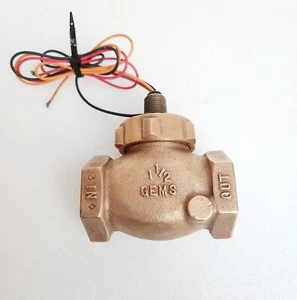 GEMS SENSORS Bronze 7.5 GPM FS200 Flow Switch Pilot 1.5" NPT FS-200 NEW #1 - Picture 1 of 8