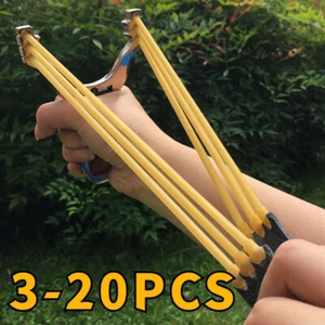 3-20PCS Shooting Slingshot Rubber Tube Band Outdoor Slingshot Catapult Bands - Picture 1 of 13