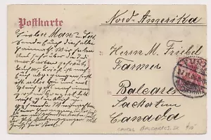 Bavaria Germany Lichtenau Postcard FURTH to BALCARRES DE 12 06 ASSA RARE - Picture 1 of 2